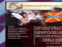 Tablet Screenshot of professionalpoliceservices.com